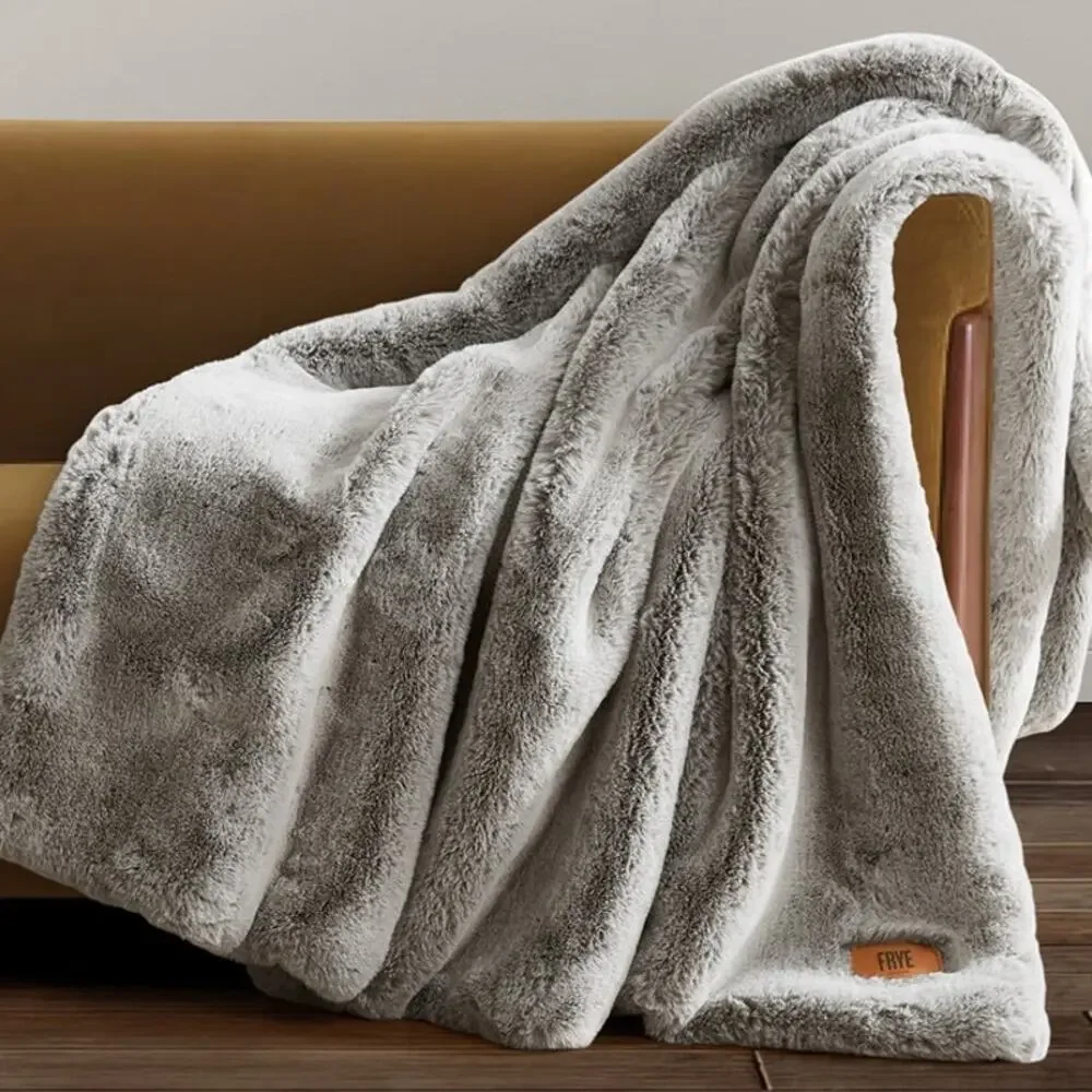 FRYE Luxe Faux Fur Throw 60”x70”